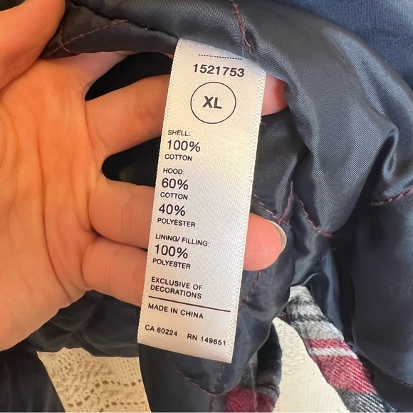 Legendary Outfitters Men’s Shirt Jacket w/Hood, Black Red Blue Flannel Size XL - Picture 9 of 10